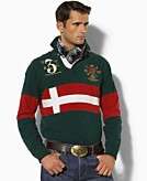    Polo Ralph Lauren Shirt, Contrast Stripe Rugby Shirt customer 