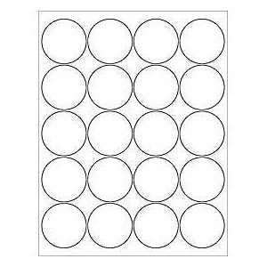  (6 SHEETS) 120 2 BLANK CRYSTAL CLEAR GLOSSY ROUND CIRCLE 