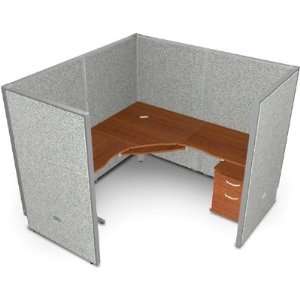   R1X1 6372 V, L Shape 72 Desk Cubicle Workstation