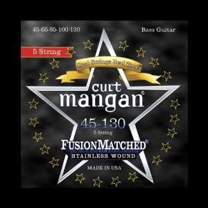 com Curt Mangan Fusion Matched Stainless Wound 5 String Bass Strings 