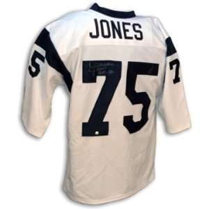  Deacon Jones Signed LA Rams NFL t/b Jersey Everything 