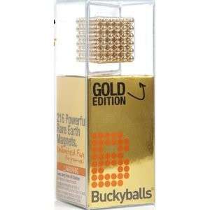 Gold Edition BuckyBalls 216 Rare Earth Magnets Toy 094922928849  