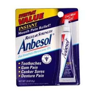  Anbesol Regular Strength Mint Gel Blister .25oz Health 