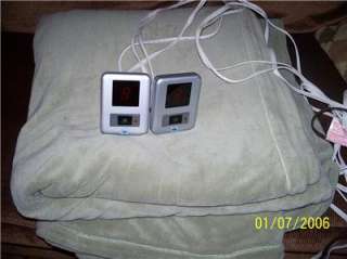 QUEEN SIZE Electric Blanket Bed Warmer SEALY Channeled Micro Plush 