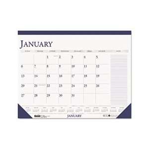  Two Color Monthly Desk Pad Calendar w/Large Notes Section 