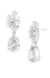 CZ by Kenneth Jay Lane Pear Drop Earrings  