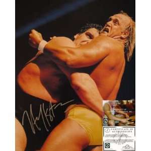  Hulk Hogan Signed WWE 16x20 vs Andre The Giant