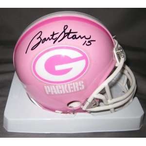 Bart Starr Signed Mini Helmet   Autographed NFL Mini Helmets