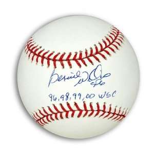 Bernie Williams Autographed/Hand Signed MLB Baseball Inscribed SDG 