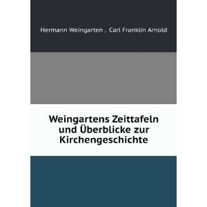   zur Kirchengeschichte Carl Franklin Arnold Hermann Weingarten  Books