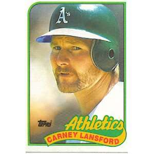  1989 Topps #47 Carney Lansford [Misc.]