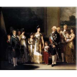 Charles IV and his Family 30x25 Streched Canvas Art by Goya, Francisco 