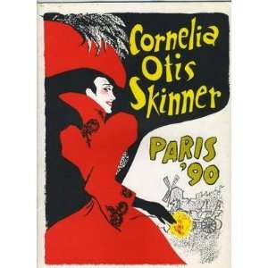  Cornelia Otis Skinner 1952 Souvenir Program PARIS 90 