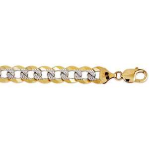  12.5mm White Pave Curb (Cuban Link) Jewelry