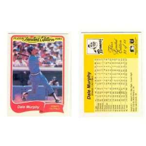 Dale Murphy Atlanta Braves 1985 Fleer Limited Edition Box Set Card