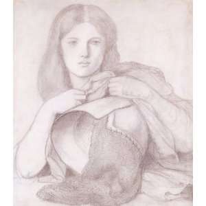  Hand Made Oil Reproduction   Dante Gabriel Rossetti   32 x 