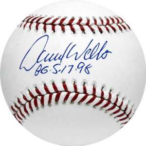  David Wells Autographed Baseball