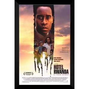    Hotel Rwanda FRAMED 27x40 Movie Poster Don Cheadle