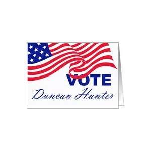  Vote Duncan Hunter Greeting Card Card Health & Personal 