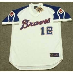 DUSTY BAKER Atlanta Braves 1974 Majestic Cooperstown Throwback Home 