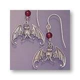 10. Edward Gorey Bat Earrings by Edward Gorey