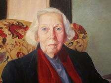 Eudora Welty as she appears in the National Portrait Gallery in 