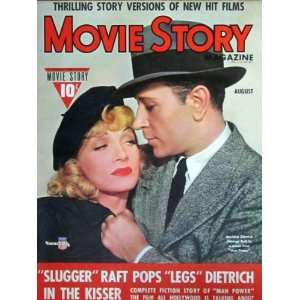   Marlene Dietrich and George Raft August 1941 Movie Story Books