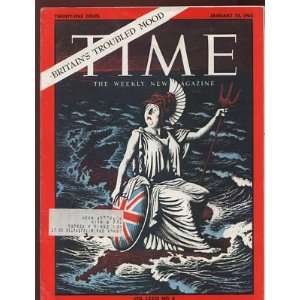  British Pm Harold Wilson Signed 1963 Time Cover Jsa Coa 