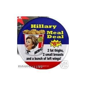 HILLARY CLINTON MEAL DEAL BUTTON PINBACK SIZE 2.25