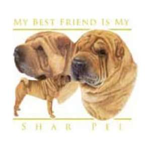    T shirts Animals Dogs Body & Head Shar Pei M 