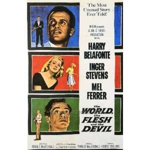     69cm x 102cm) (1959)  (Harry Belafonte)(Inger Stevens)(Mel Ferrer