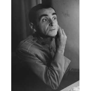 Irving Berlin Applying Makeup Backstage During a Performance for 