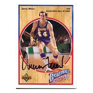 Jerry West Autographed / Signed 1992 Upper Deck Card