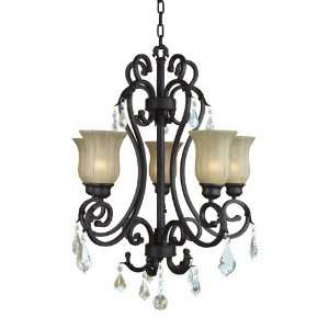 Yosemite Home Decor 83135 5SS Jessica Five Light Chandelier with 