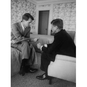  Senator John F. Kennedy and Brother Robert F. Kennedy 