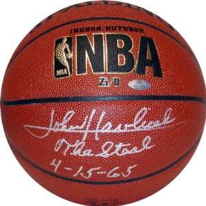John Havlicek Autographed Indoor/Outdoor Basketball with The Steal4 