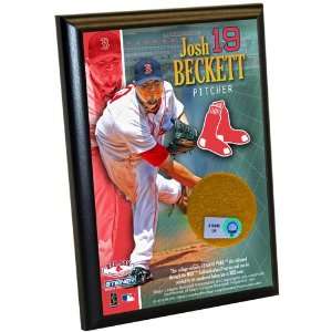  MLB Boston Red Sox Josh Beckett 4 by 6 Inch Dirt Plaque 
