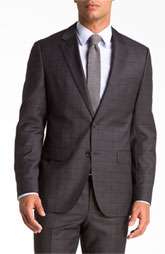 BOSS Black James/Sharp Charcoal Plaid Wool Suit Was $895.00 Now $ 