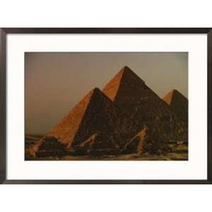  Giza pyramids from left  Kings Menkure, Khafre and Khufu 