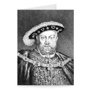 King Henry VIII (c1491 1547) illustration   Greeting Card (Pack of 2 