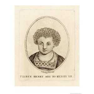 King Henry VIII King of England 1509 1547 as a Young Prince Giclee 