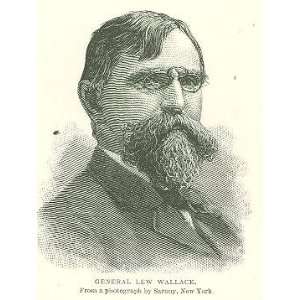  1892 General Lew Wallace in Civil War Henry V Clarke 