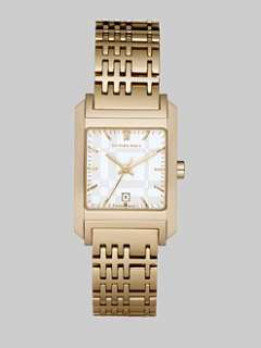 Burberry   Silver Dial Goldplated Bracelet Watch