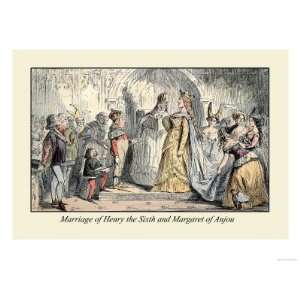 Marriage of Henry the Sixth and Margaret of Anjou Giclee Poster Print 