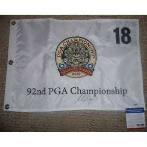  MARTIN KAYMER signed 2010 PGA Championship flag PSA/DNA 