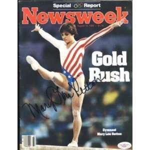 Mary Lou Retton Signed Newsweek Magazine 1984 JSA COA   Autographed 