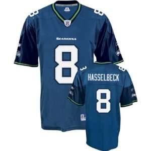 Matt Hasselbeck Seahawks Blue Reebok Premier Jersey