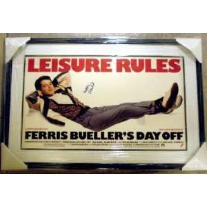 Matthew Broderick autographed Ferris Bulllers Day Off mini movie 