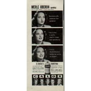 MERLE OBERON   Star of DARK WATERS a United Artists Picture 