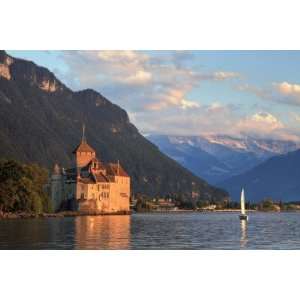  Chateau De Chillon and Lake Geneva (Lac Leman) by Michele Falzone
